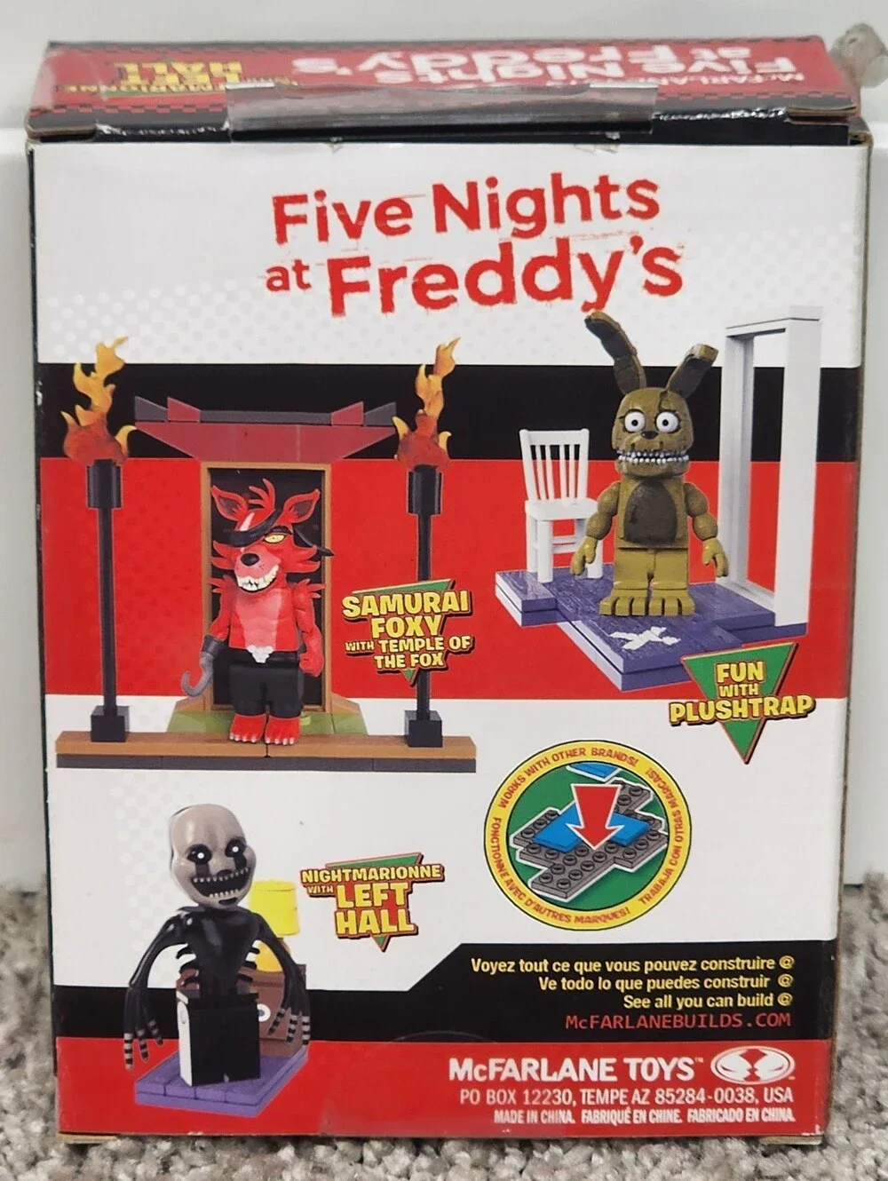 New McFarlane Five Nights At Freddy's Nightmarionne 24 Piece Construction Set